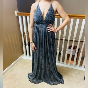 Black and silver dress